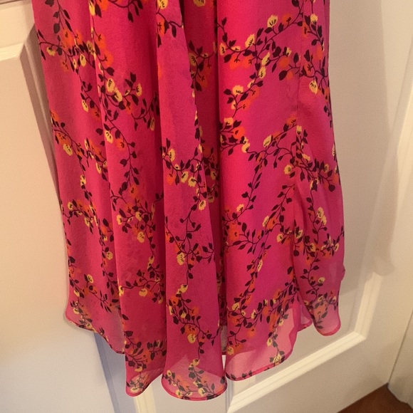 DVF Floral Wrap Dress with Flounce Skirt - Picture 7 of 8